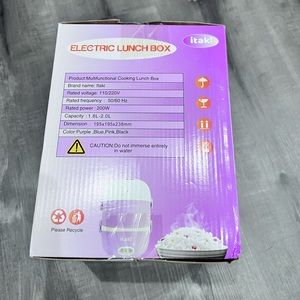 Itaki electric lunch box black